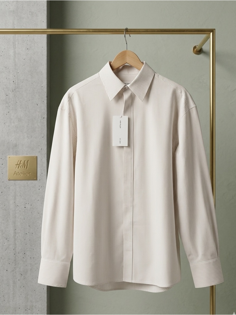 H&M Atelier Oversized Jacquard Shirt – NWT - L/XL